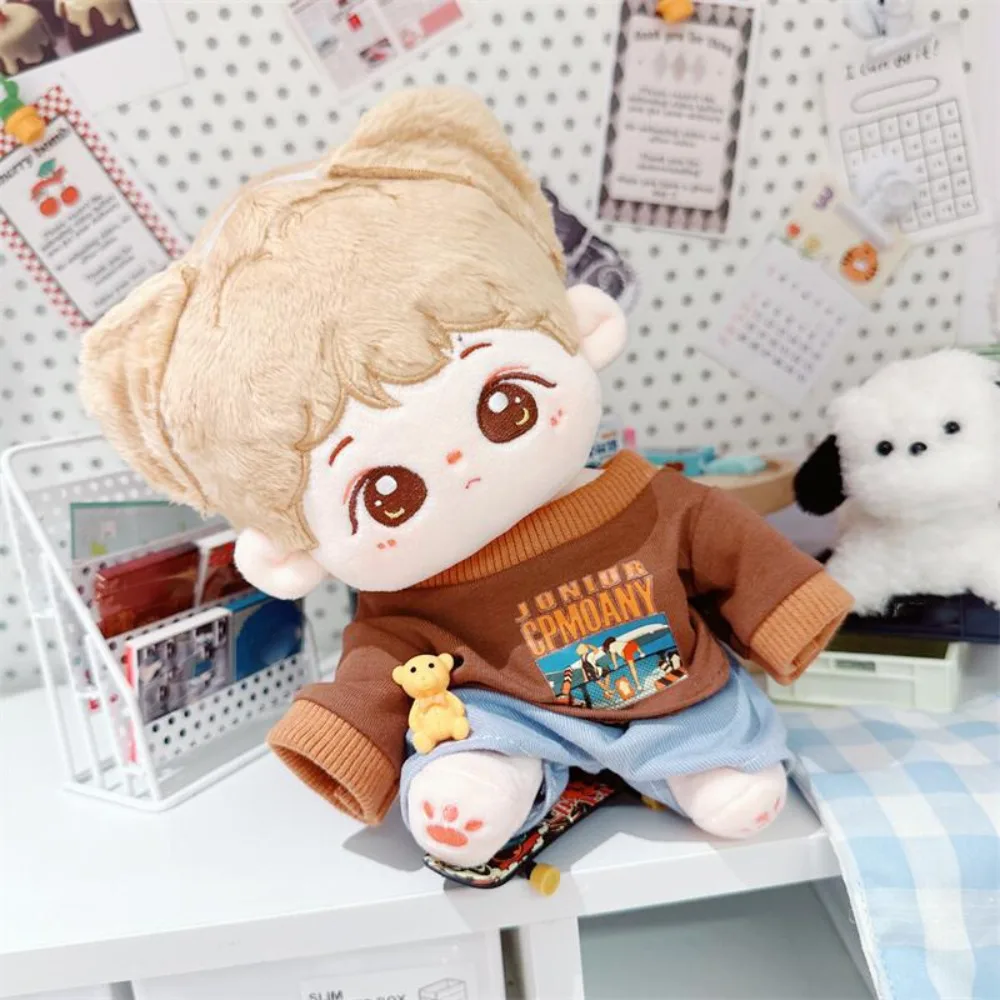 

1 set Hoodie 20cm Cotton Doll Clothes Outfit Fashion Cotton Doll's Clothes Shorts Mini Plush Doll Clothes Doll Accessories