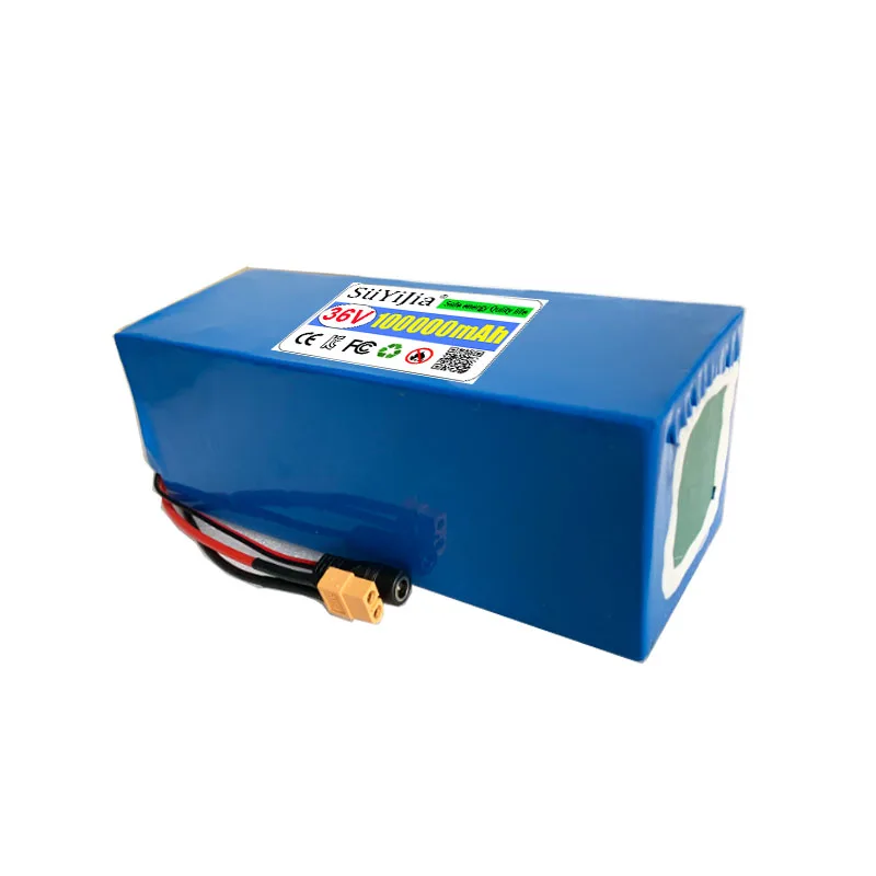 36V 100Ah 18650 بطارية حزمة 10S3P 100000mAh المدمج في 15A BMS، 250W-500W بطارية 42V 2A شاحن