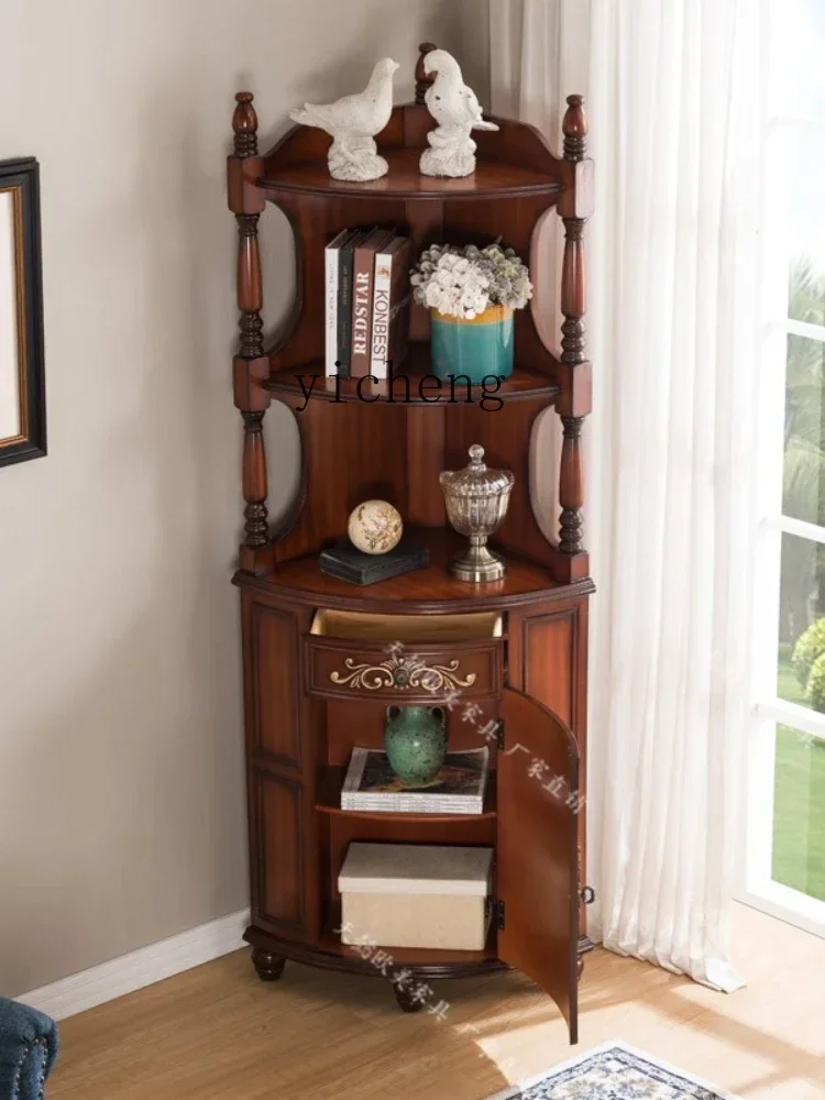 GZ-i6.3 Triangle Cabinet Multi-Functional Storage European-Style Corner Floor Corner Cabinet Zhonghai Wine Cabinet