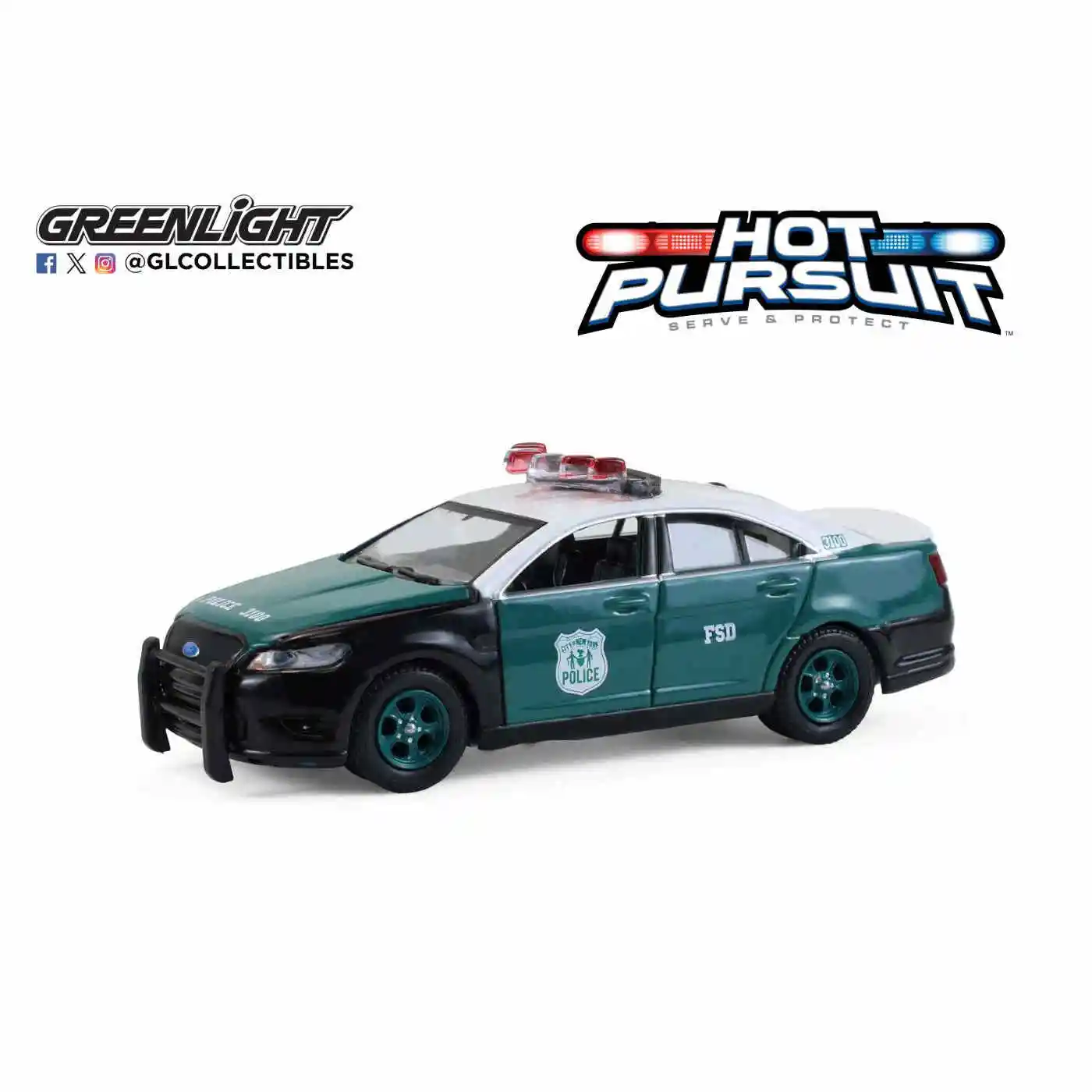 Greenlight 1:64 серии слежения тепла 47-2014 Ford Taurus-NYPD Tribute Vintage Edition