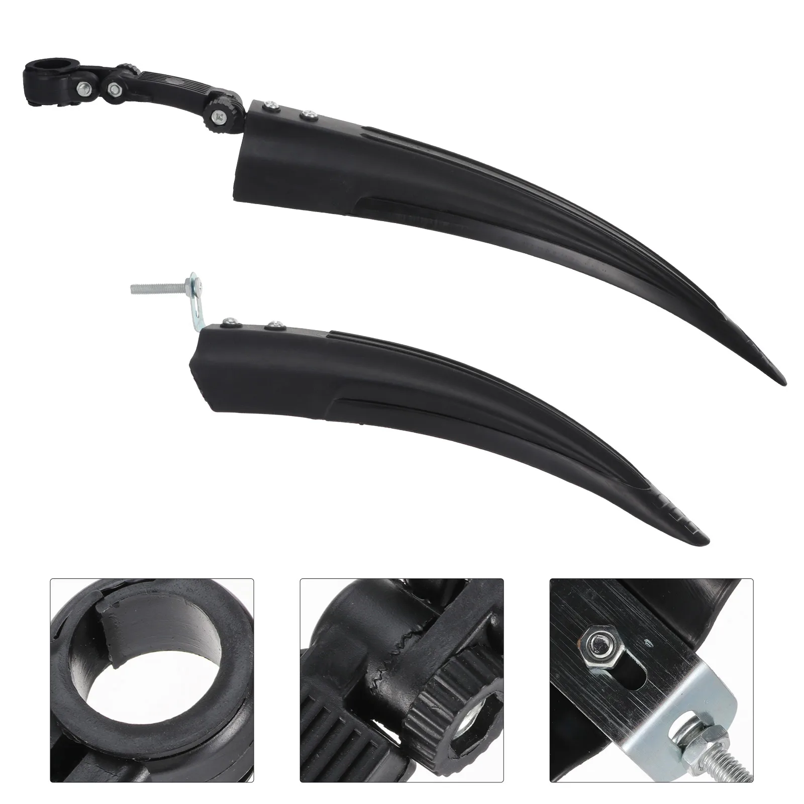 

1Pair Bike Mudguard Bicycles Mud Guards Easy Install Front Rear Mud Guard for Mountain Road Bikes Bike Mudguard