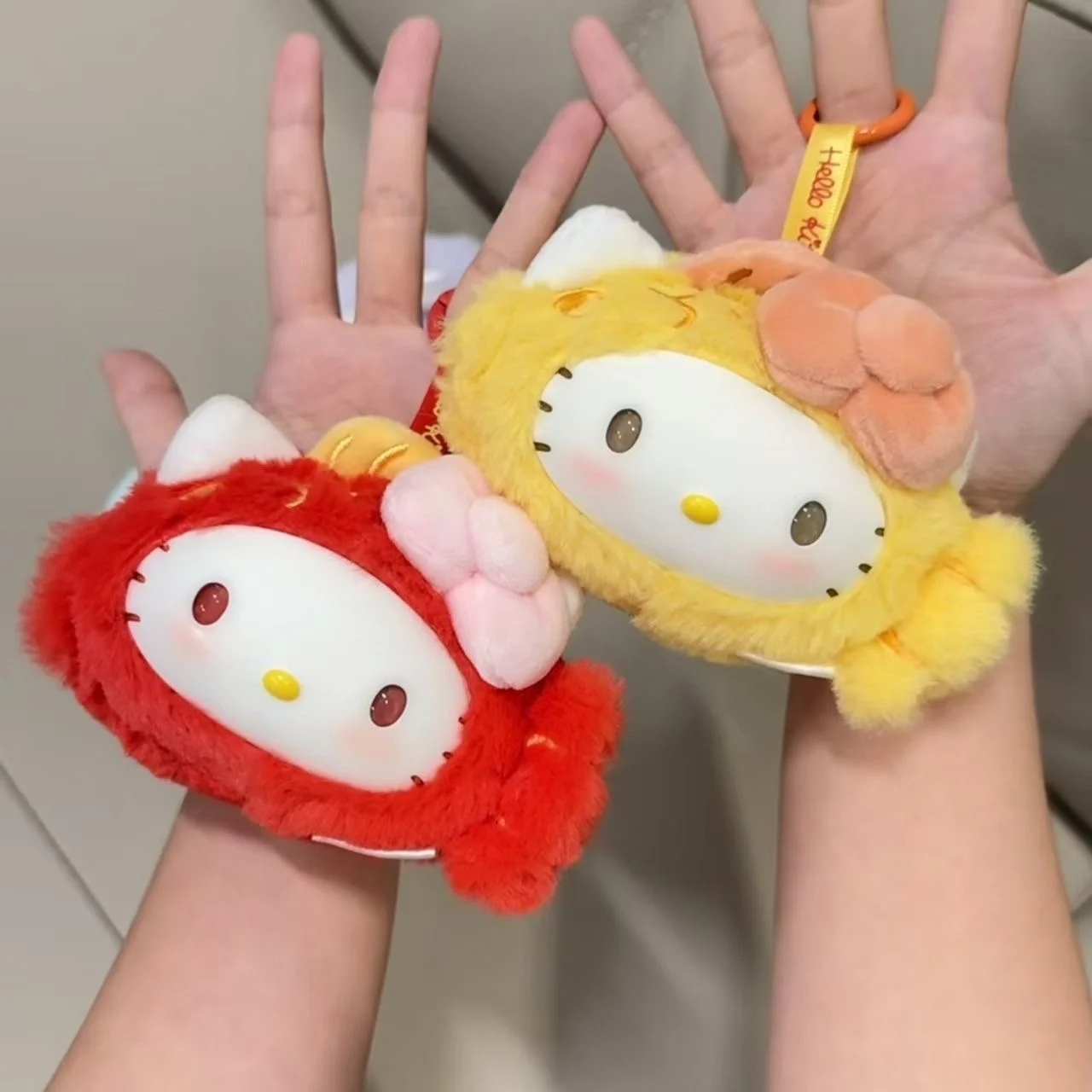 

In Stock Hello Kitty Lucky Koi Scries Plush Relaxing Toys Viny Face Pendant Trendy Soft Surprise Doll Christmas Gifts