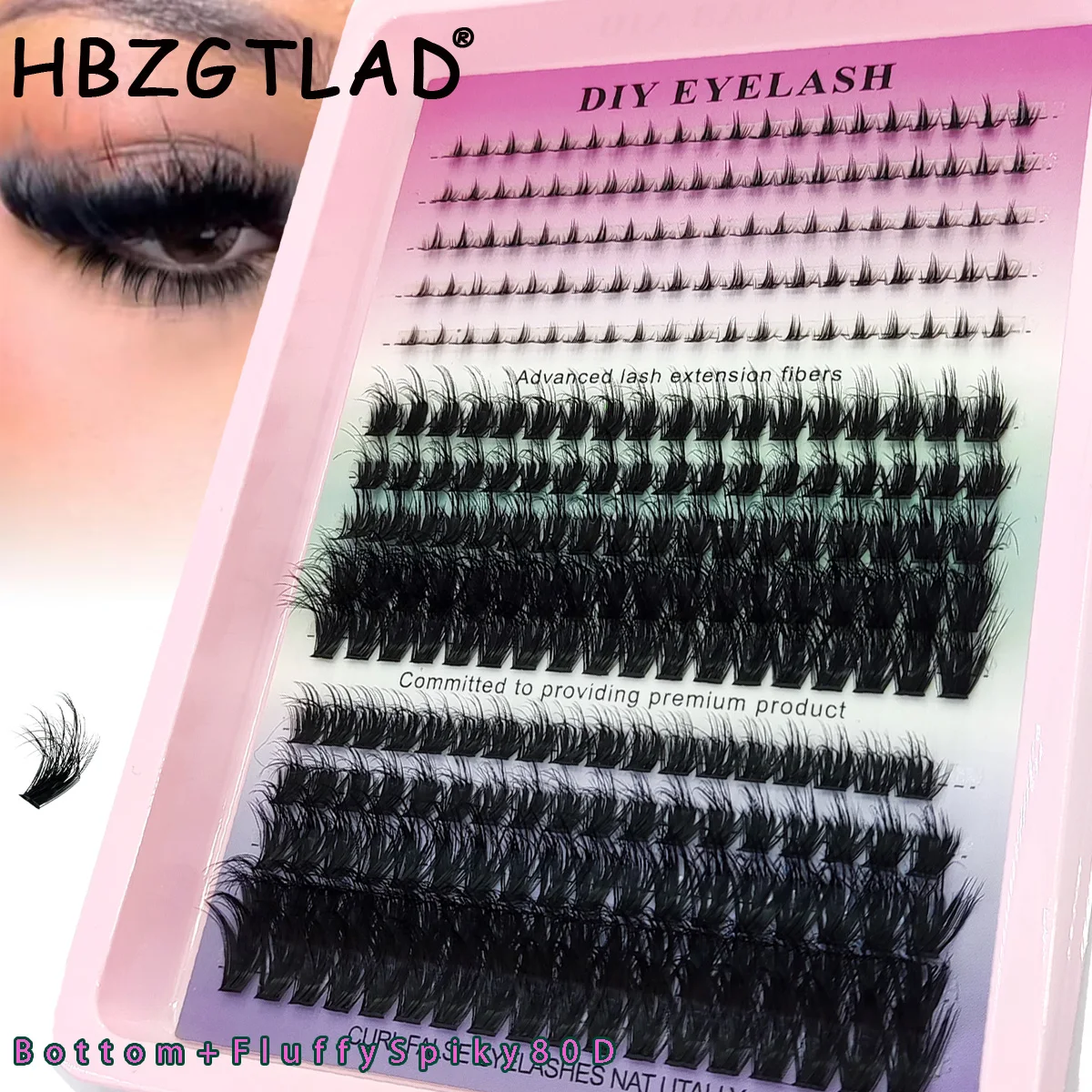 Neue Wimpern-Cluster 100D/80D: – Anime Cosplay Lashes Bewertung und Preis