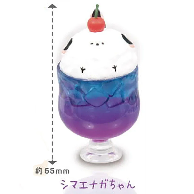 Original Gashapon Capsule Toys Kawaii Ice Cream Soda Seal Friends Cup Figurine Cute Anime Figure Miniature Models Gift