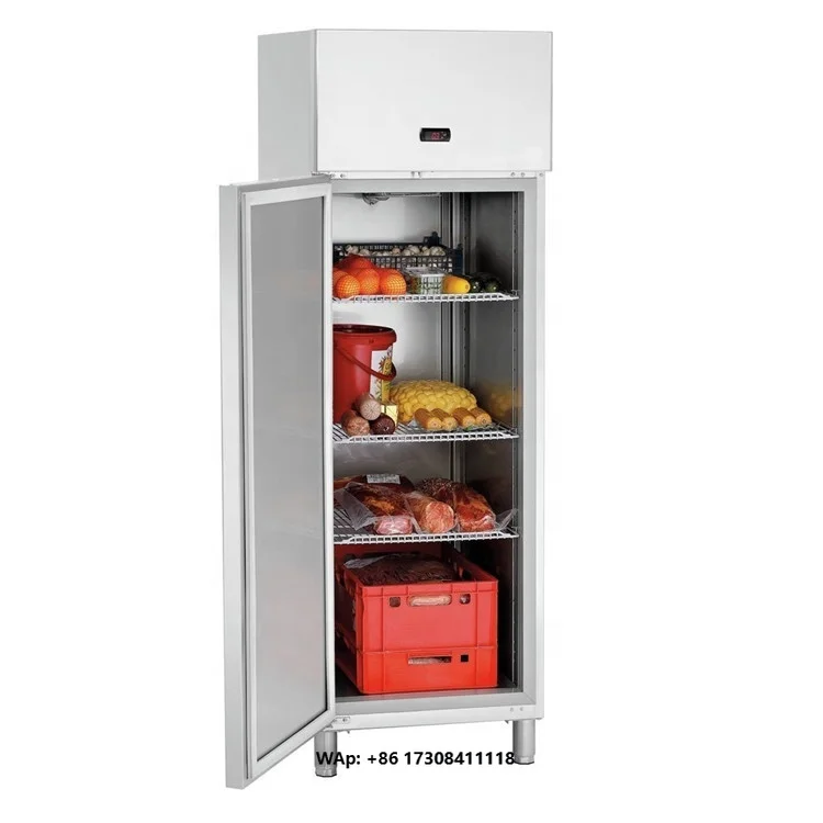 New Model Single Door Stainless Steel Kitchen Commercial Fridge Freezer