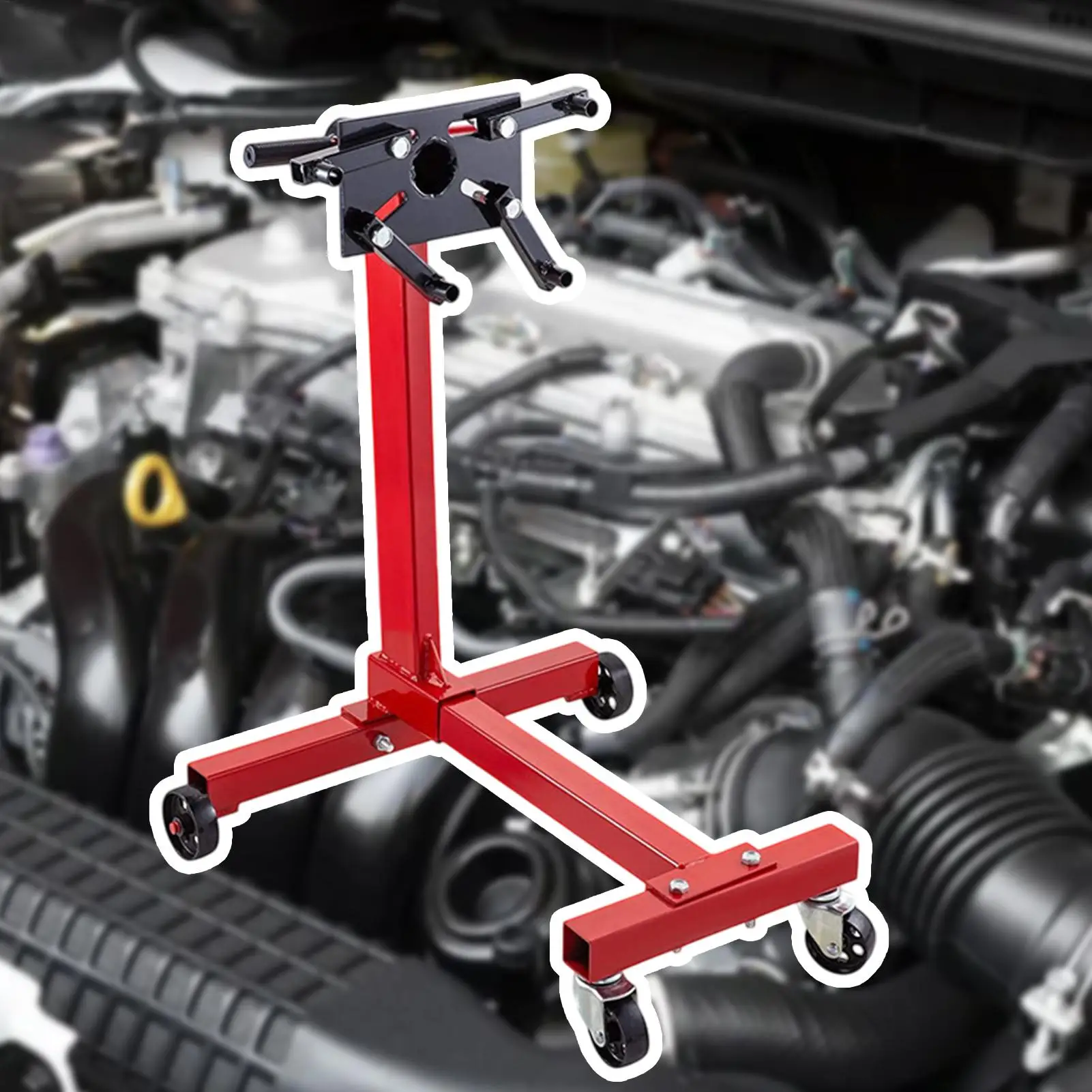 حامل المحرك للمحرك 1000LBS سعة حامل قوس فولاذي حامل رفع المحرك للسيارات SUV شاحنة إصلاح متجر المرآب