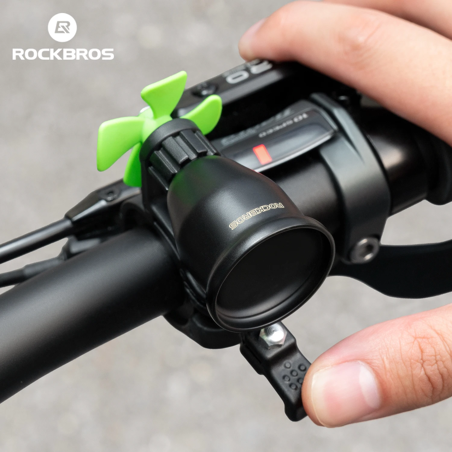 ROCKBROS Bicycle Horn Bell 80db MTB Road Folding Bike Safety Warning Bell Copper Alloy Cycling Horn Bell