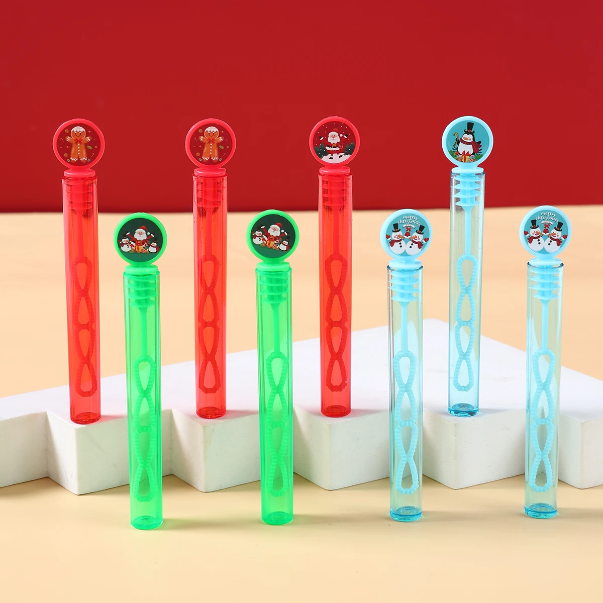 Bubble Tube Toy Snowflake Dinosaur Animal Crown Bow Wand Tub Baby Shower Wedding Birthday Party Decoration Christmas Kids Gifts