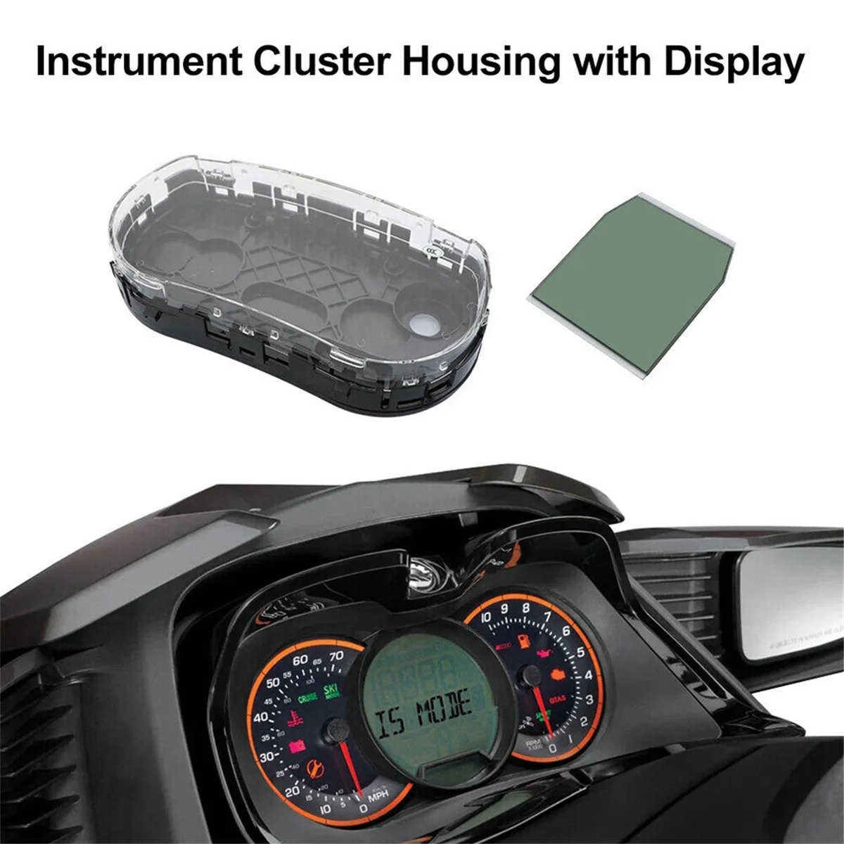 LCD Display with Instrument Cluster Housing for Sea-Doo 4-Tec GTX RXT WAKE Replace 278002761,