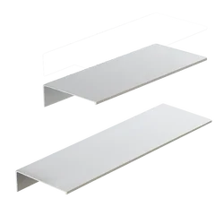 No Drilling Storage Rack Wall Shower Wall Shelf Kitchen White Finish for Modern Bathroom Organizer Home Space-Saving Accessories