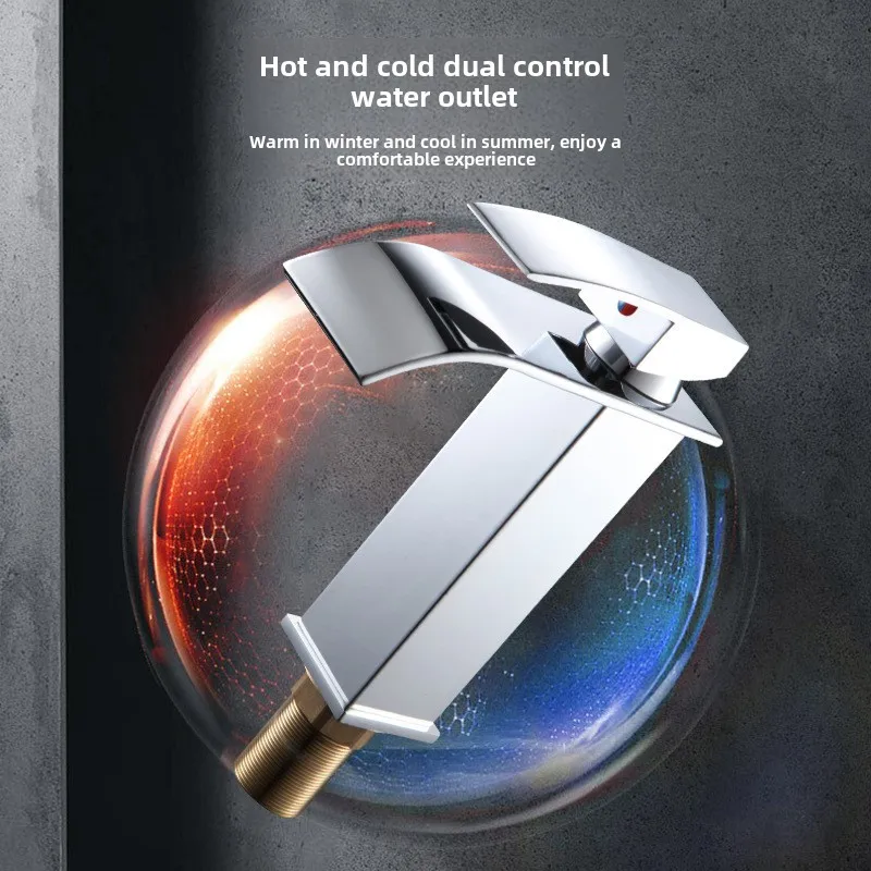 حوض غسيل الحمام شلال حوض صنبور المرحاض مكافحة حوض صنبور الساخنة والباردة