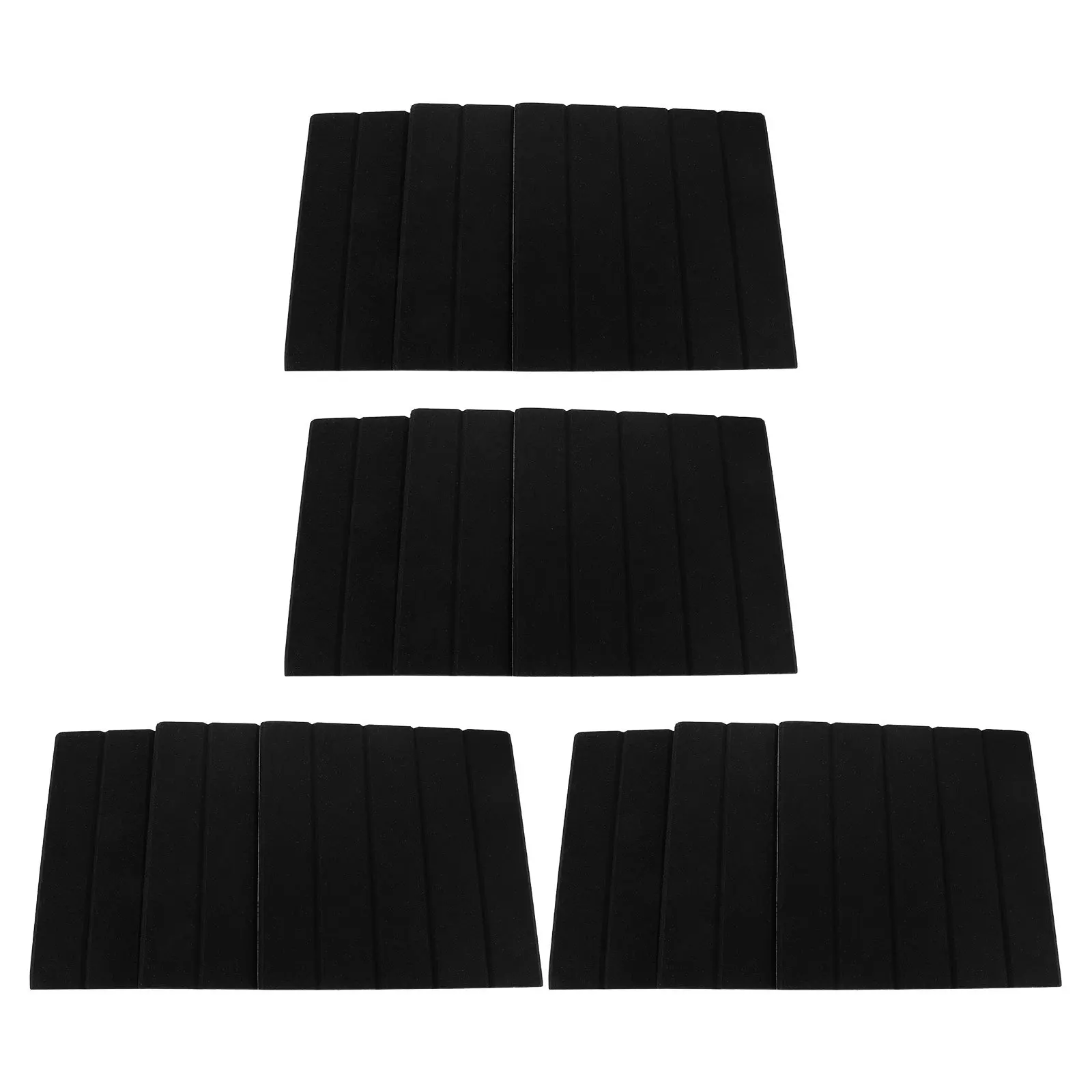 Panel de pared de aislamiento acústico, Material de polietileno, absorción de sonido de alta eficiencia, paneles de pared de poliéster para dormitorios y hogar, 12 Uds.