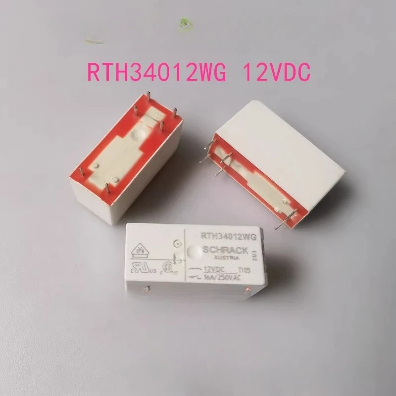 5 PZ/LOTTO RTH34012WG 12VDC ALIMENTAZIONE/RELÈ DI SEGNALE, SPST, MOMENTARIO, 0.033A (BOBINA), 12VDC (BOBINA), 400 mW (BOBINA),