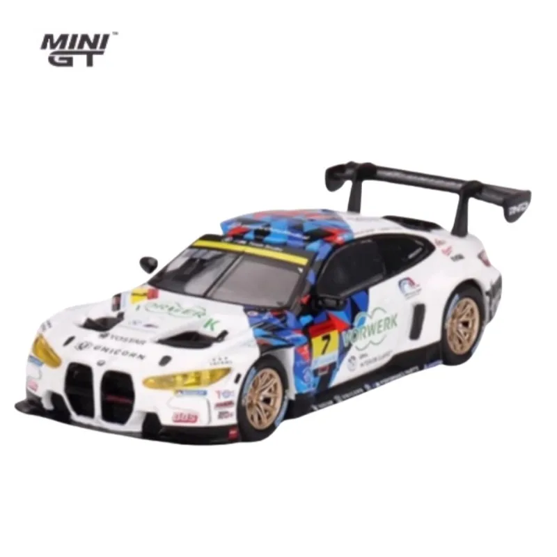 

1:64 BMW M4 GT3 Super GT diecast alloy model No. 691, children's collection of decorative toys, holiday gifts for children.