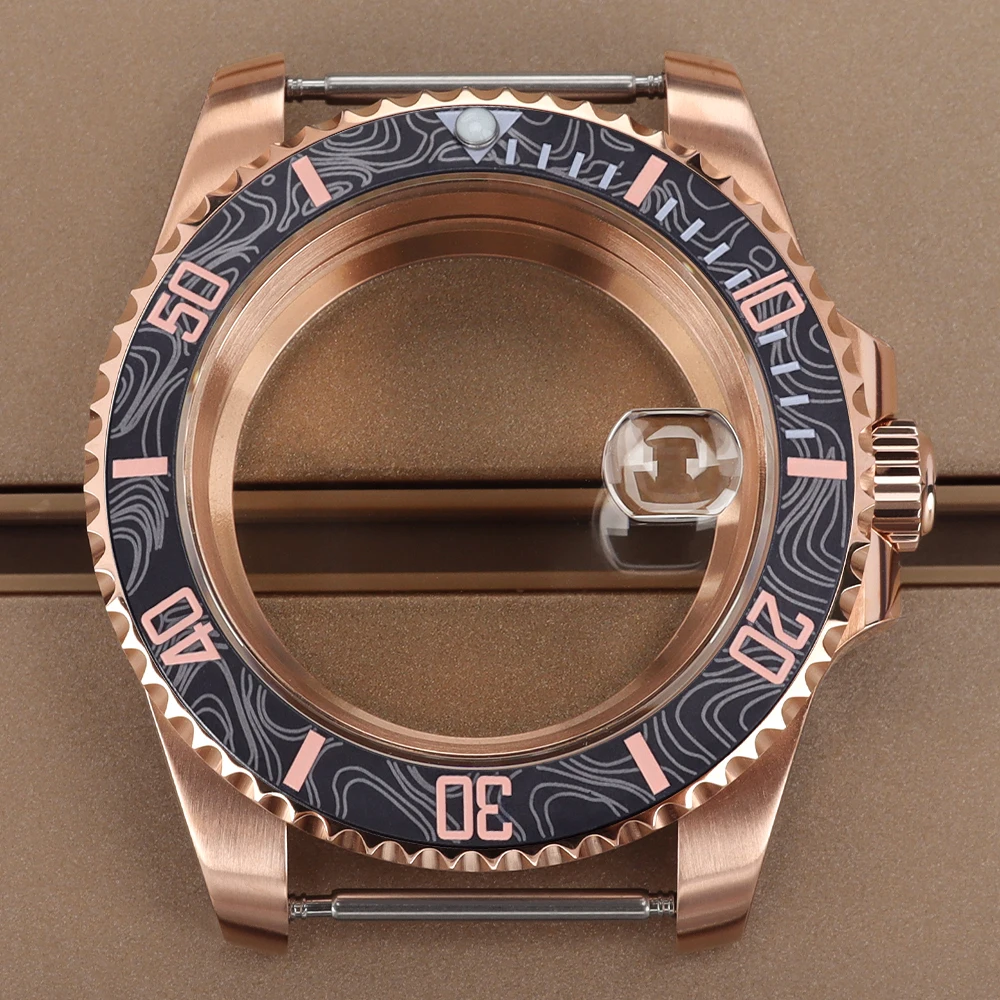 

20ATM 40mm NH35 Watch Case 120 Clicks Ceramic Bezel Sapphire Glass For GMT SUB Yacht NH35 NH36 NH38 NH34 4R36 Miyota8215 ETA2824