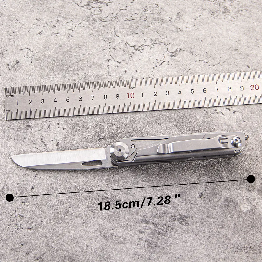 Cuchillo de bolsillo multiherramienta 8 en 1, kit de supervivencia para acampar/enderismo con sierra de acero inoxidable, tijeras, abridor de botellas, pelacables, vidrio