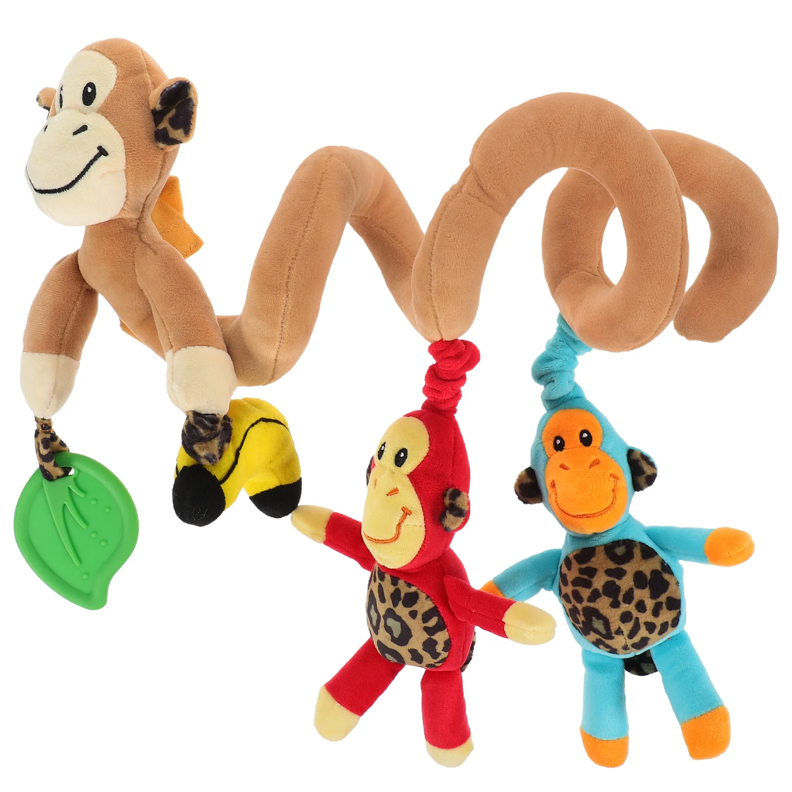 

Monkey Design Infant Baby Activity Spiral Bed Stroller Toy Bed Musical Rattles Hanging Bell Crib Toy or Stroller Toy Wraps or Ca
