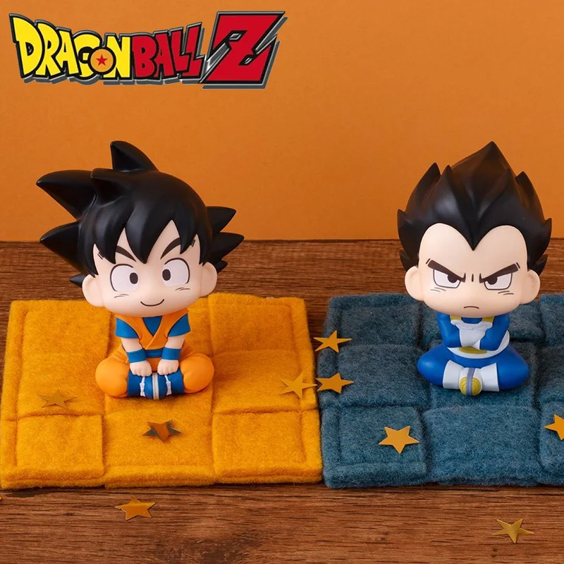 9 cm Dragon Ball Anime Figur Son Goku Vegeta IV Q Version Abbildung Modell Spielzeug Figuren Auto Dekoration Sammlung Figuren geschenke