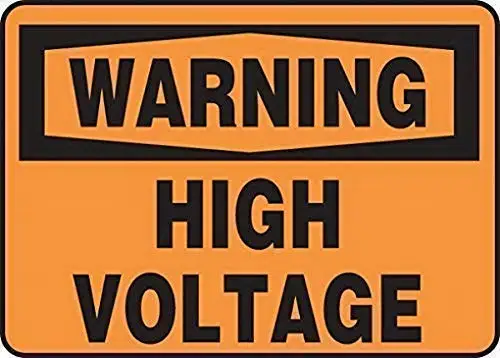 Home Decor Kitchen Living Room Wall Art 8x12in,Warning High Voltage,Vintage Tin Sign Metal Sign Metal Metal Decor Wall Sign Wall