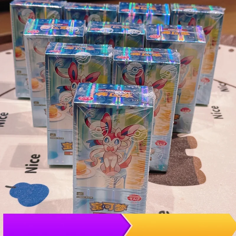 

GEM Pack Оригинальные коллекционные карточки Pokémon Vol.1 и Vol.2 с коробкой для хранения PTCG Scarlet and Violet — подарок без карты CBB1C в комплекте