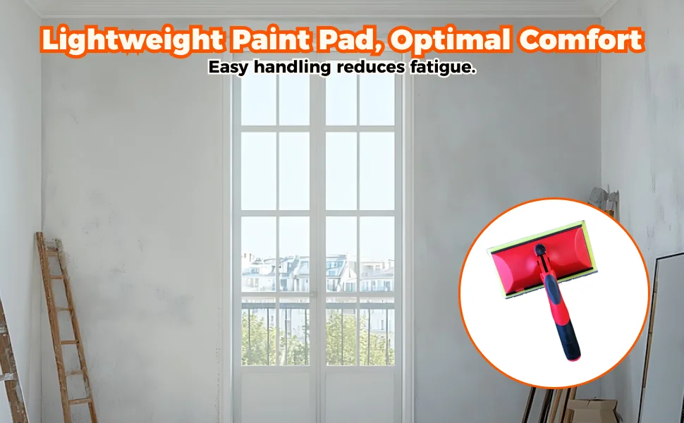 Paint Edger Applicator Premium Pad Painter Household Tool with Adjustable Handle for House Paint Accessories and Repairs
