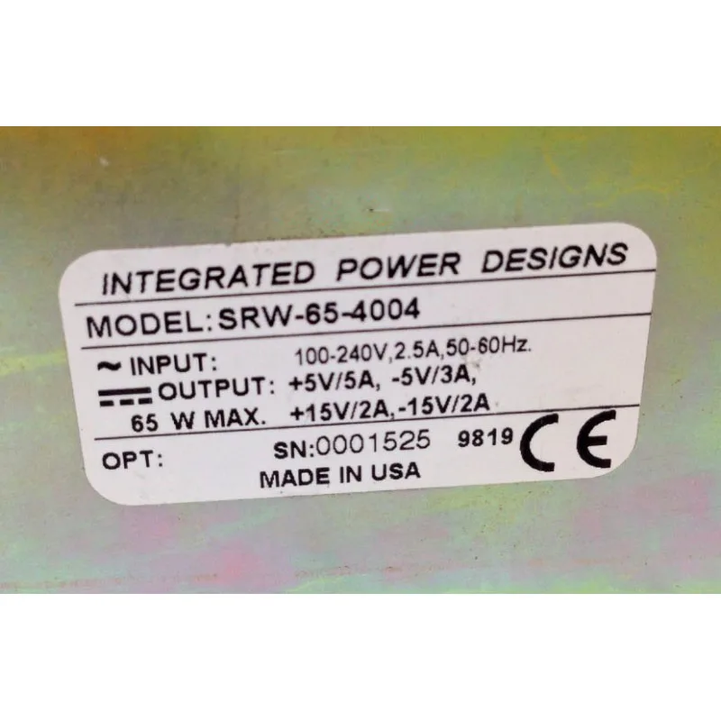 SRW-65-4004 Industrial Medical Equipment Power Supply +5V5A-5V3A+15V2A-15V2A Perfect Tested