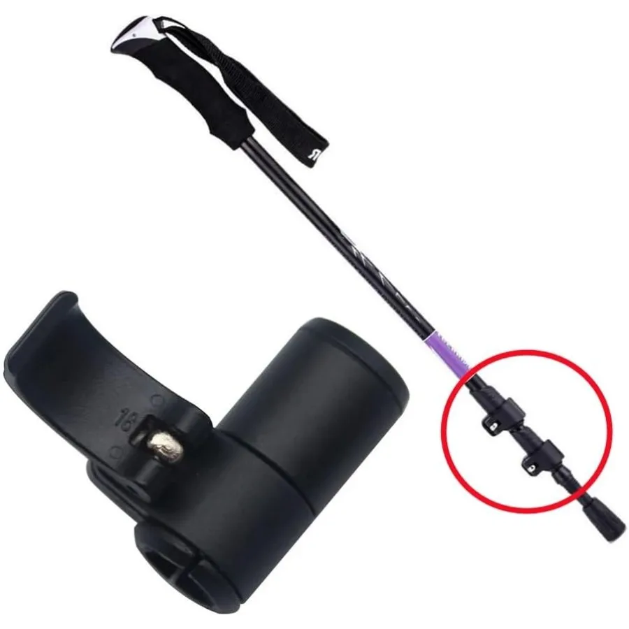 2 حزمة المشي لمسافات طويلة القطب أجزاء قفل خارجي أقطاب الرحلات استبدال الإفراج السريع أقفال الوجه الخارجية لتسلق حذاء الثلوج