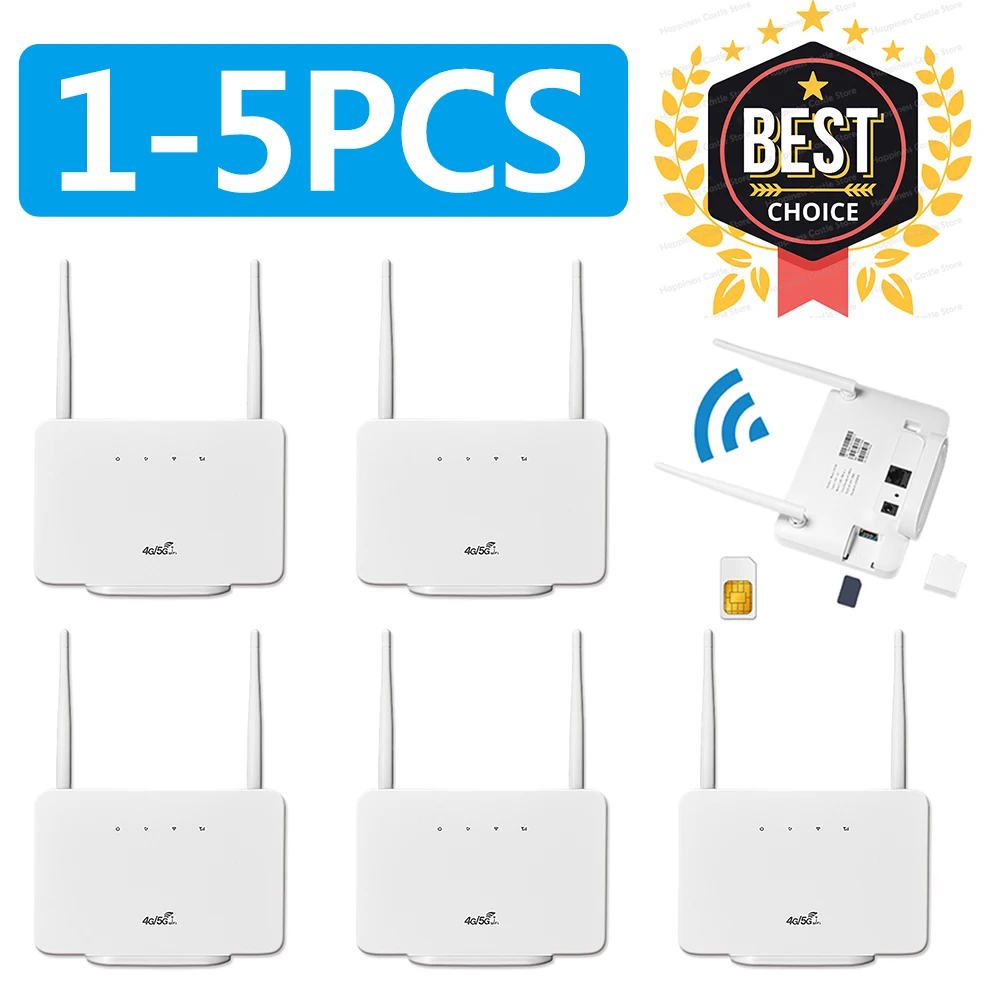 

1-5 шт. 4G LTE CPE маршрутизатор модем 300 Мбит/с 4G маршрутизатор беспроводной модем внешняя антенна со слотом для SIM-карты Интернет-соединение
