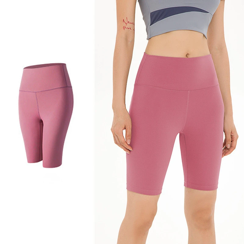 Women Sports Short Yoga Shorts High Waist Breathable Soft Fitness Tight Women Yoga Legging Shorts Cycling Athletic Gym Shorts