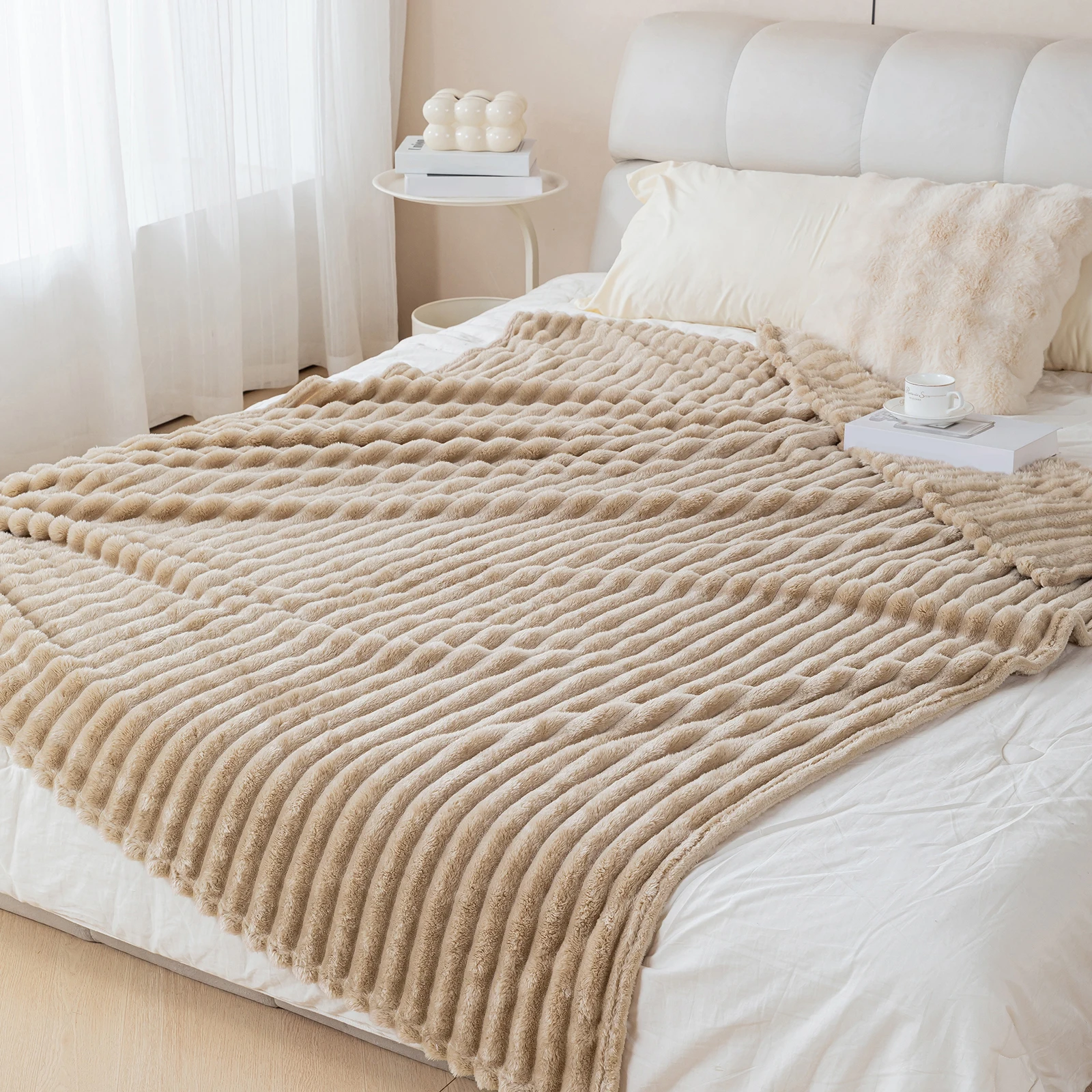 1 dicke und warme Flanelldecke, eine bequeme und warme Decke für Schlafzimmer, geeignet für Sofas, Betten und saisonale Geschenke – Detail 21