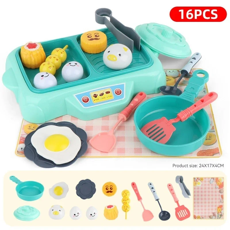 Children Play House Fun Simulation Kitchen Food Parent-child Interaction Boys And Girls Gift Toys Birthday Christmas Day