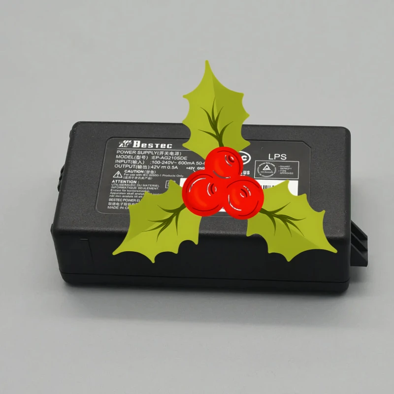 

5 AC Power Supply Adapter Charger for Epson L110 L120 L210 L220 L300 L310 L350 L355 L360 L365 L455 L555 L565 L100 L132 L130 L222