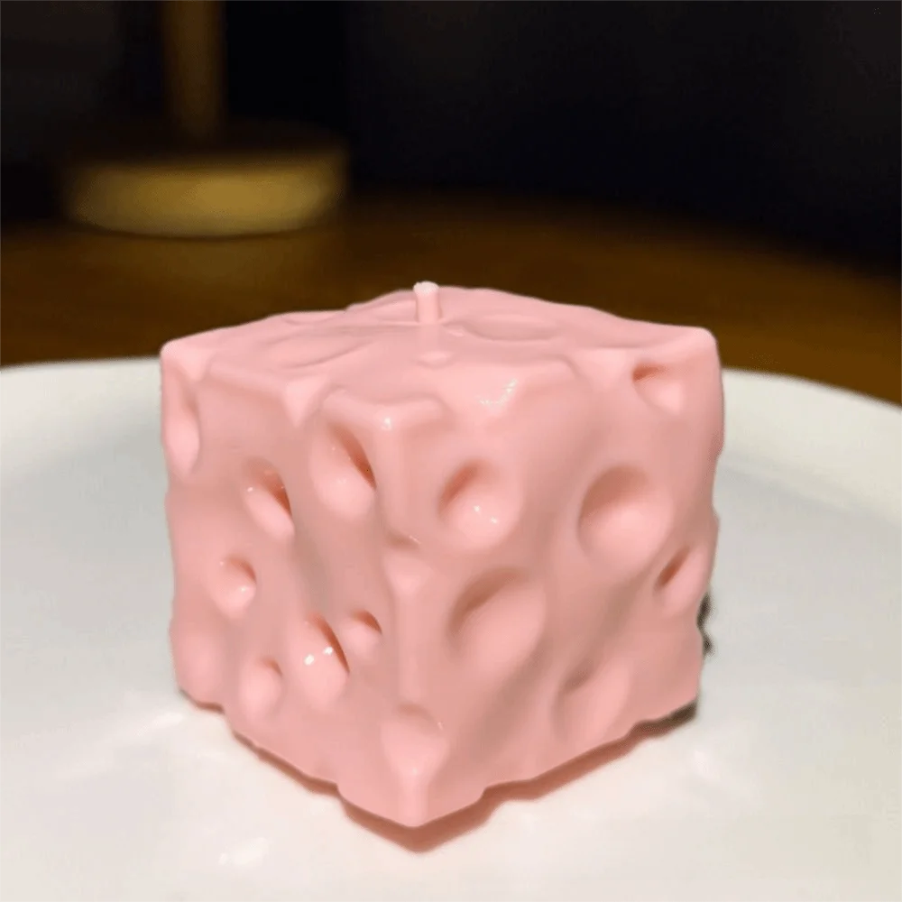 Shapeable Cheese Pinch Toy Squishy Texture Non-Bounce Cheese Squeeze Fidget Toy Anti-Stress Jumbo Cheese Cube Stress Ball