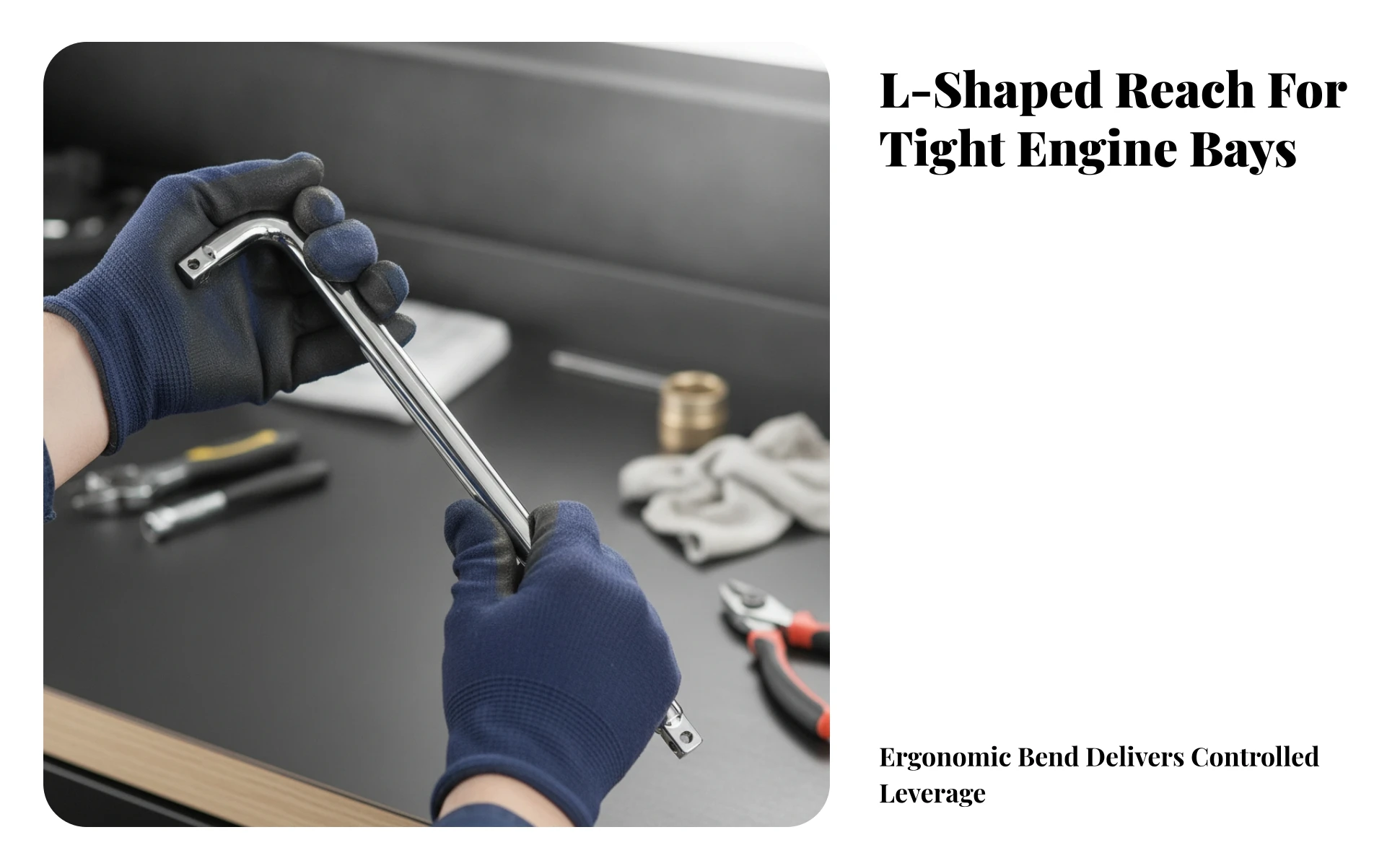 Socket Drive Bar Heavy-Duty Extension Bar with Knurled Grip Hand Tool Tight Confined Areas Mirror-Polished for Mechanics Socket Drive Bar Heavy-Duty Extension Bar with Knurled Grip Hand Tool Tight Confined Areas Mirror-Polished for Mechanics