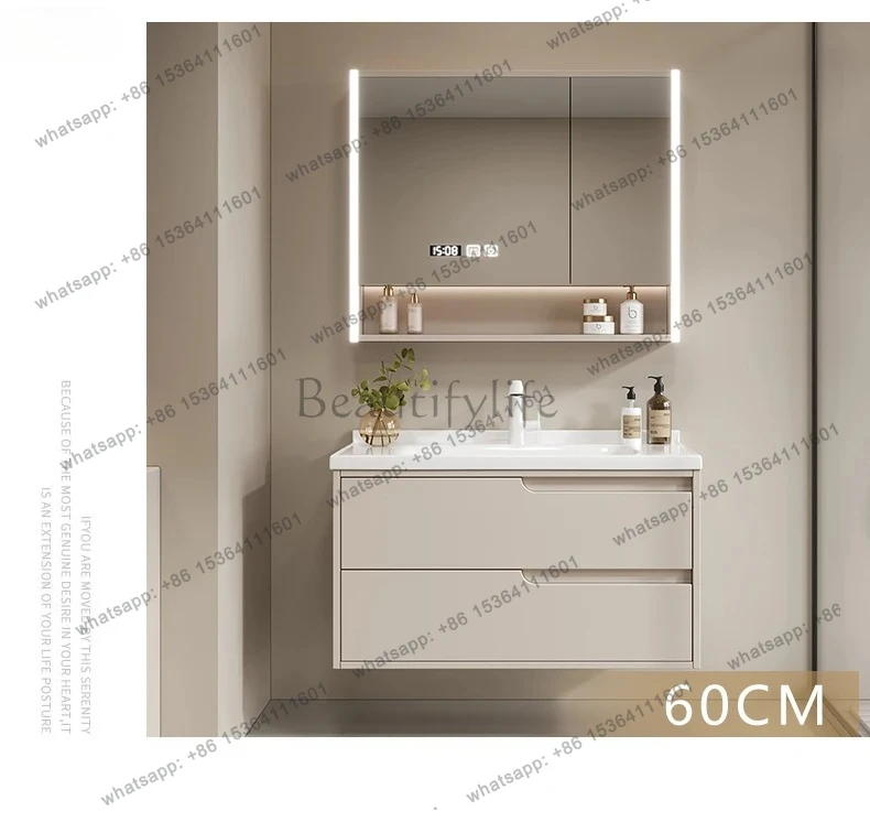 bathroom cabinet combination bathroom ceramic integrated basin washstand hand washbasin bathroom