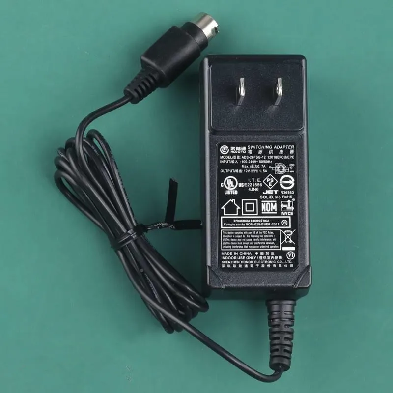 Genuine ADS-25FSG-12 12018GPG AC Switching Adapter for Hoioto 12V 1.5A 18W EC1008 Power Supply 4pin Laptop Adapters  EU/ US Plug