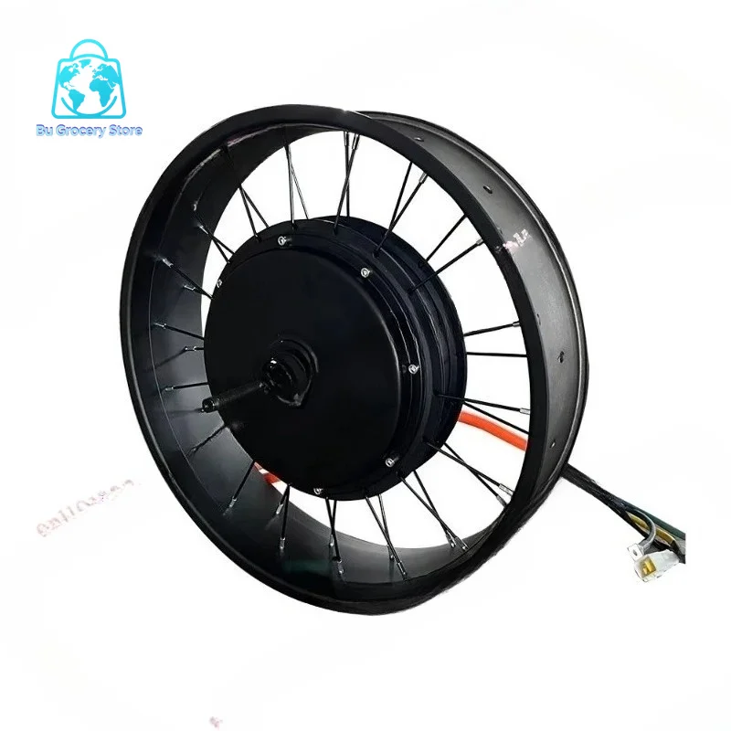20Inchx4.0 Fat Tire Electric Wheel 72V3000W 5000W QS 205 V3/V4 50H 150mm Dropout Electric Bike Wheel Electric Wheel Strap 1S