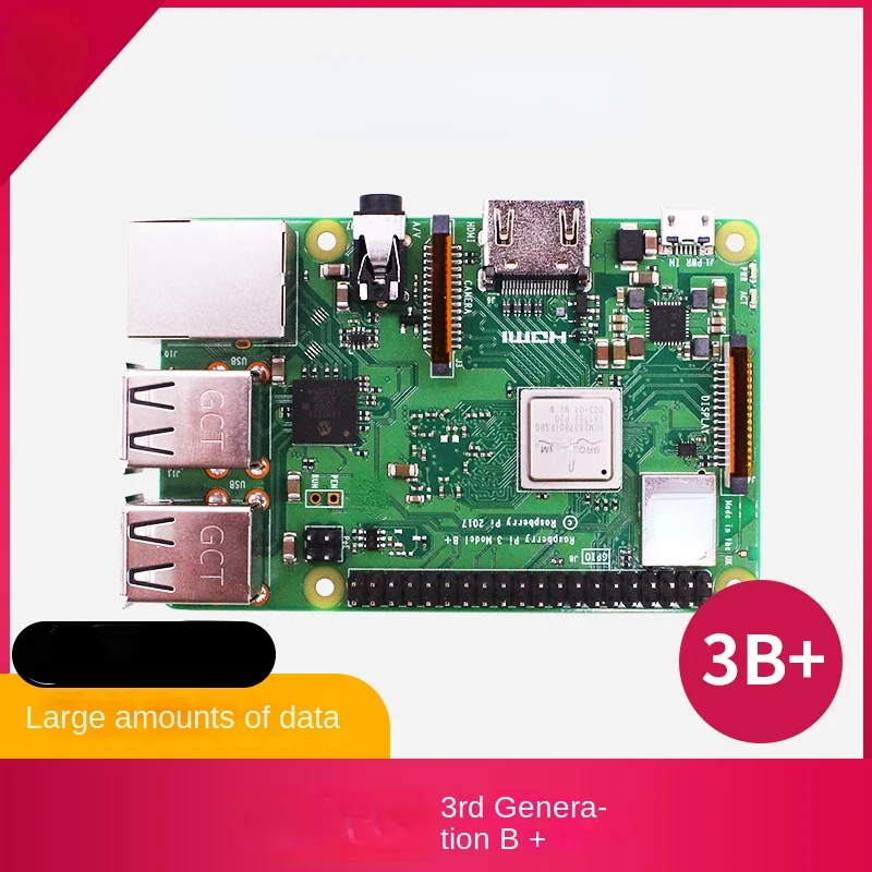 

3 Generation B- Type Raspberrypi 3B Computer 4-Core Development Board Python Kit