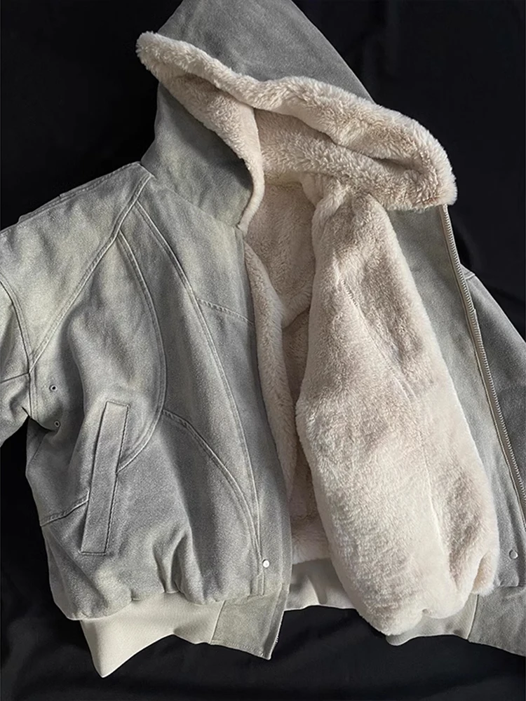 

Мужское зимнее хлопковое пальто Cleanfit Thiened Fce на подкладке, бейсбольное пальто Harrington, теплое молодежное повседневное пальто-стойка на молнии