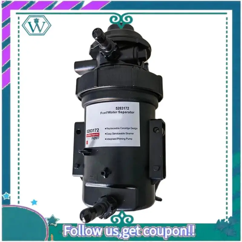 

AA92-1 Piece 2Pin Fuel Water Separator Filter Assembly Black ABS For Foton Cummins ISF 2.8 Diesel Engine Fuel Filter