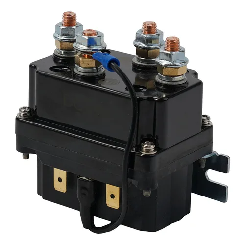 Imagen 2 del producto 1 Uds 24V 250A relé de solenoide de cabrestante relé de Contactor magnético Control remoto inalámbrico para 9000lb SUV/UTV Control de cabrestante