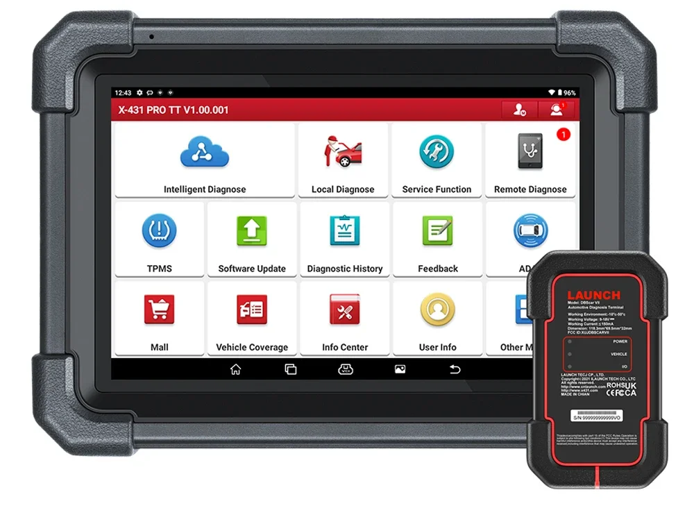 

LAUNCH X431 PRO TT Car Diagnostic Tool OBD2 Scanner Full Systems ECU Coding Active Test VAG Guided DBScar VII ADAS Calibration