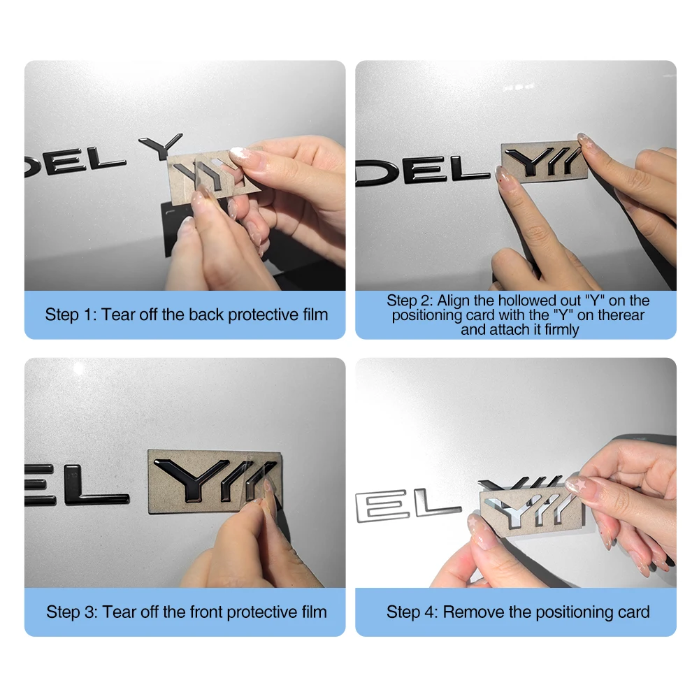 Новинка для Tesla ModelY Juniper 2025 ModeY 2021-2024 ABS автомобильный Y буквы логотип наклейка Стайлинг авто кузов задний багажник эмблема аксессуары