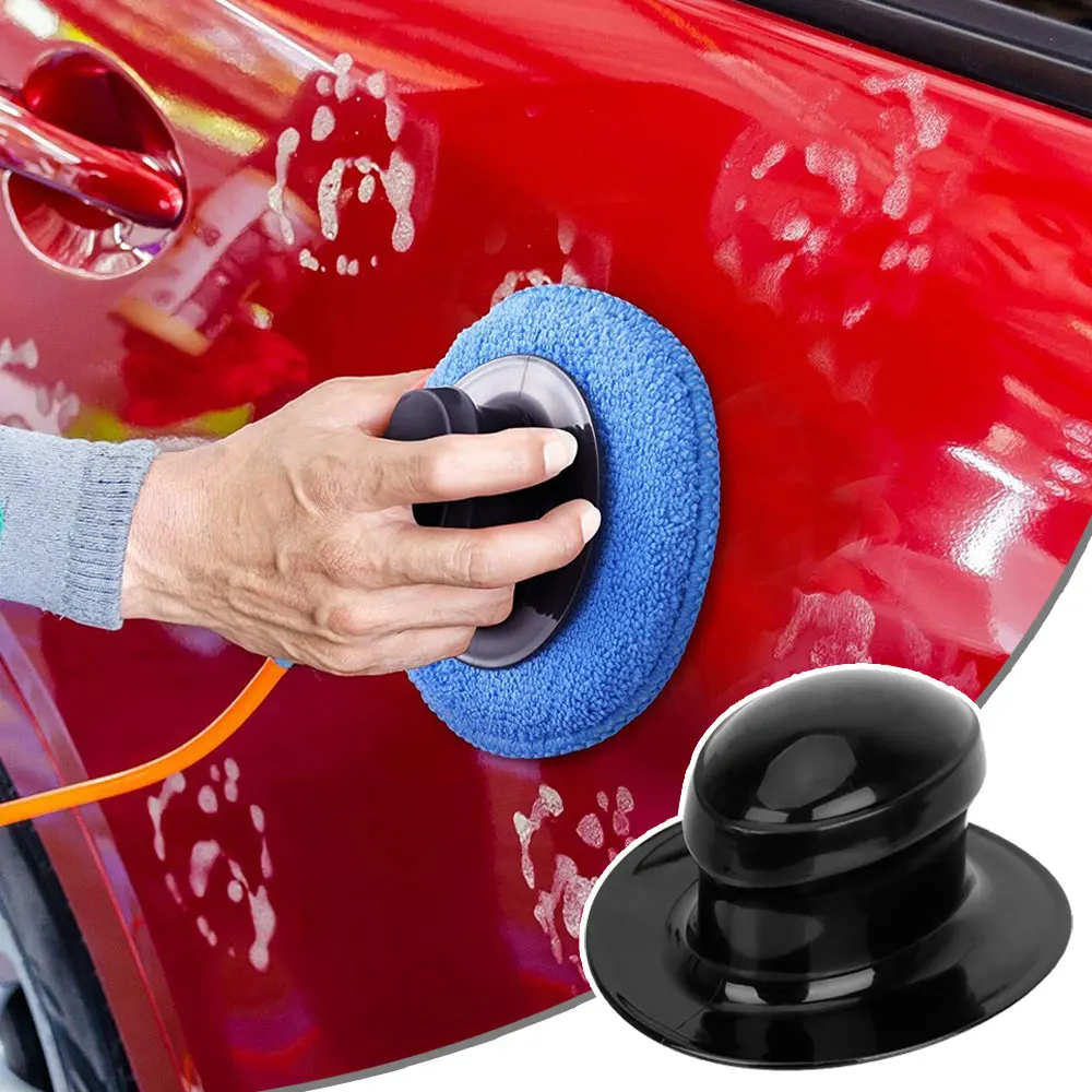 

Car Wax Polishing Sponge Handle Plastic Handle Polish Pad Auto Care Cleaning Foam Pad Washing Car Cleaning Tools Body Polish