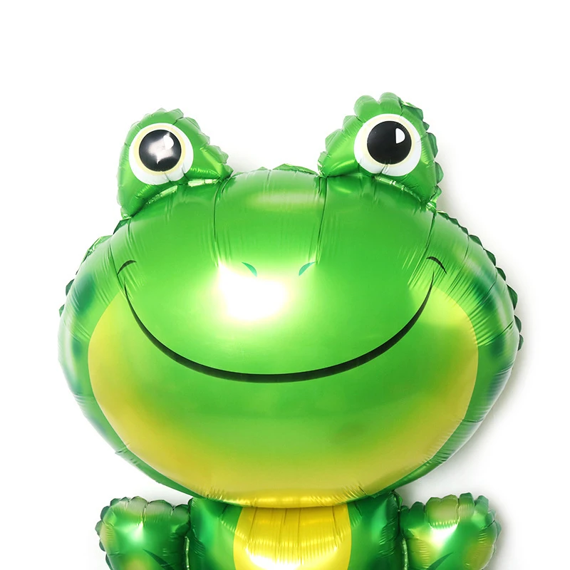 Globo de Aluminio con Forma de Rana, Decoración para Fiestas de Cumpleaños, Globos Inflables