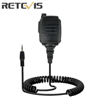 Retevis HS001 Walkie Talkie Microphone 1Pin 2.5mm Walkie Talkie Accessories MIC Speaker for Retevis RB648 RB648Plus RB648Pro