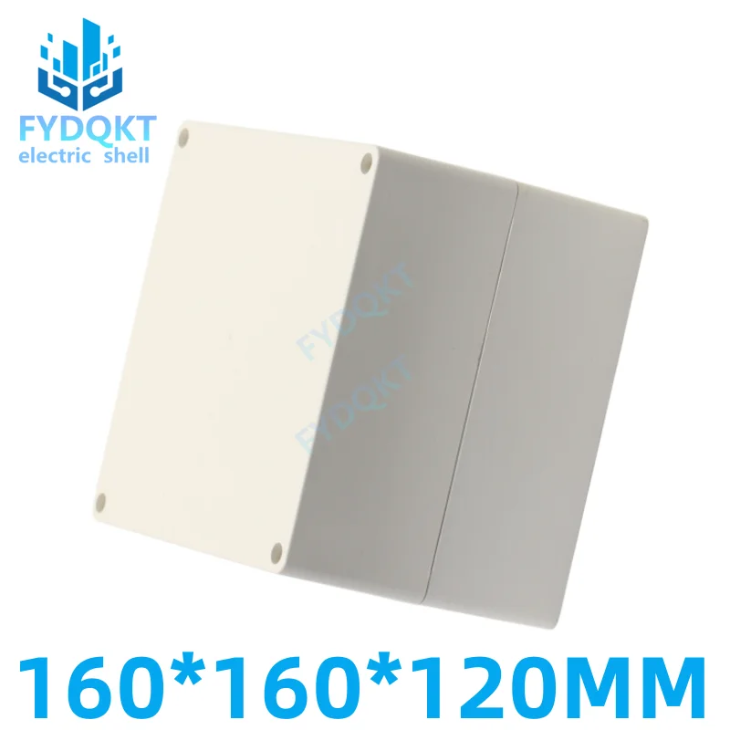 1pcs 160x160x120mm ABS plastic waterproof box power distribution box electronic instrument housing button boxWire Junction Boxes