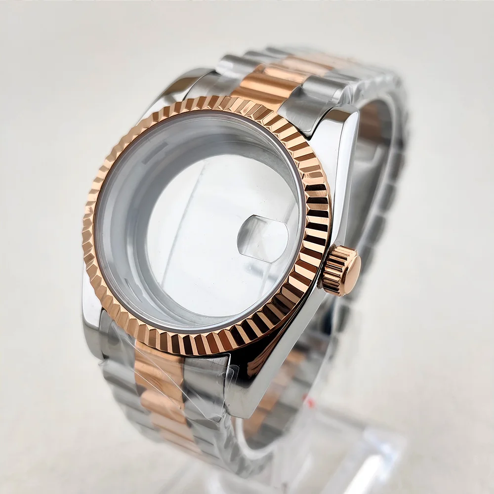 36 MM 39 MM 41 MM Kast Miyoda 8285 Horloge 904L roestvrijstalen band Sapphiremirror en roestvrijstalen kastaccessoires voor 8285 MOVT