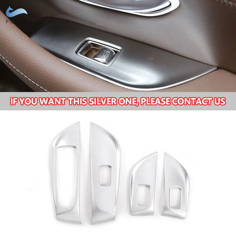 LHD For Mercedes Benz E Class W213 2016 - 2022 Car Door Window Switch Panel Button Frame Cover ABS Carbon Style Trim Accessories