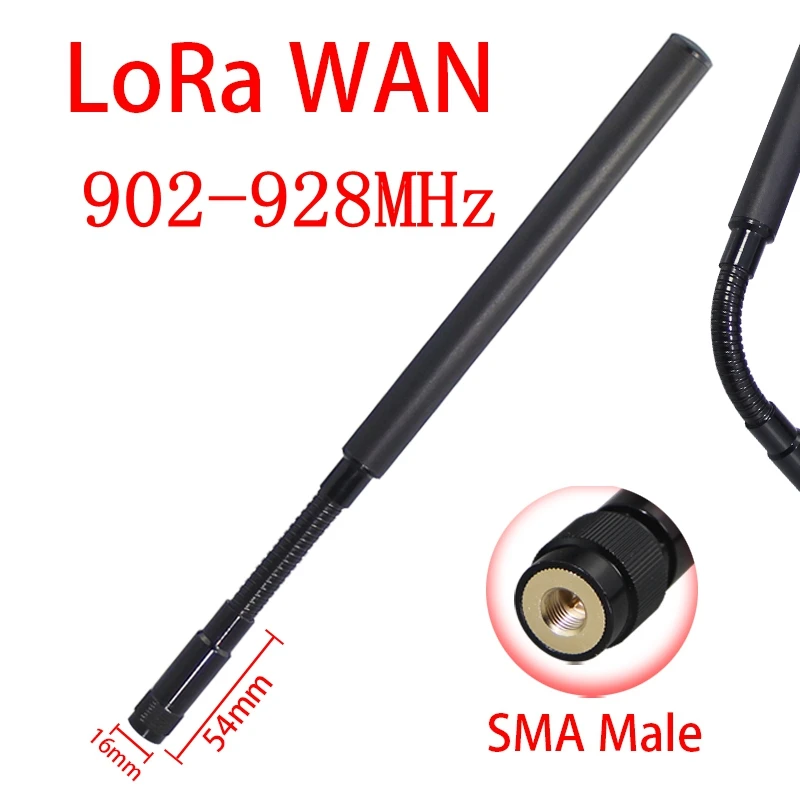 Unterstützt kundenspezifische LoRa-WAN-Schwanenhalsantennen 902-928MHz 915MHz 922MHz 923MHz 900MHz Antenne Meshtastic Hocheffizienzantenne – Detail 1